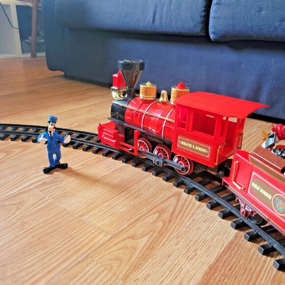 Disney Parks Railroad Train Set Playset Authentic Lights and Sounds READ - Picture 10 of 16